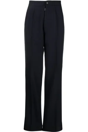 Maison Margiela Herringbone-pattern wool trousers