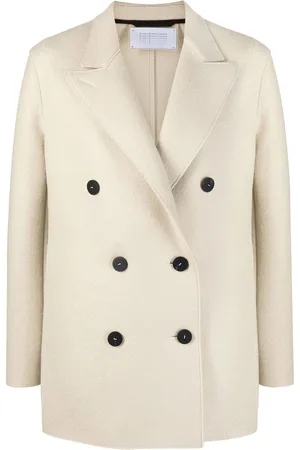 Harris Wharf London Peak lapels double-breasted blazer