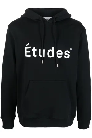 Etudes Klein logo-print cotton hoodie