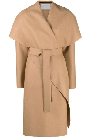 Harris Wharf London Belted wrap coat