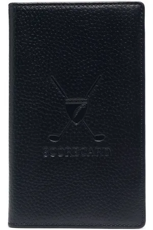 ASPINAL OF LONDON Embossed-logo golf scorecard holder
