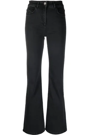 Patrizia Pepe Logo-patch flared jeans
