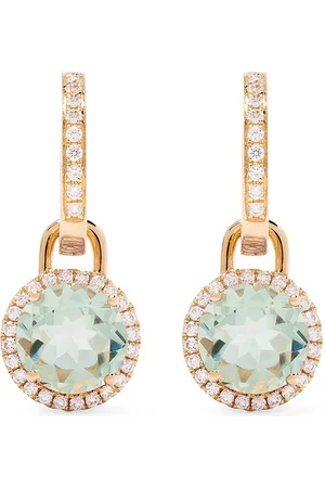 Kiki Mcdonough 18kt yellow Grace amethyst and diamond mini detachable drop earrings