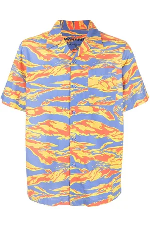 Maharishi Graphic-print camp-collar shirt