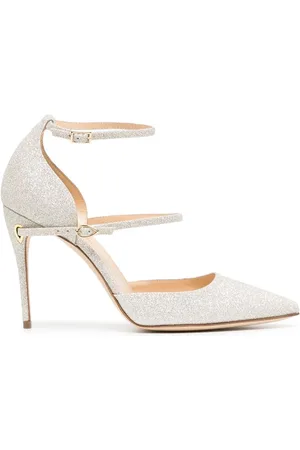 Jennifer Chamandi Enrico Ankle-Strap 105mm leather pumps