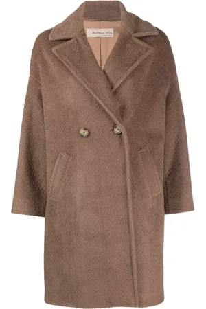 BLANCA Tuia textured double-breasted coat