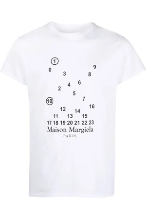 Maison Margiela Numbers-motif cotton T-shirt