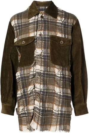 UMA WANG Juan panelled plaid jacket