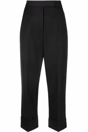 Thom Browne Pearl-detailing tailored wool trousers