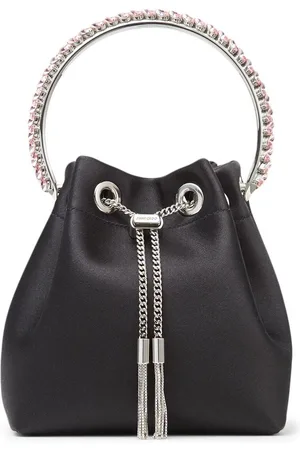 Jimmy Choo Bon Bon crystal-embellished satin bag