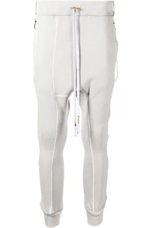 11 BY BORIS BIDJAN SABERI Crop-crotch detail track pants