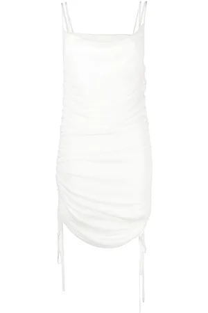 DION LEE Semi-sheer draped minidress