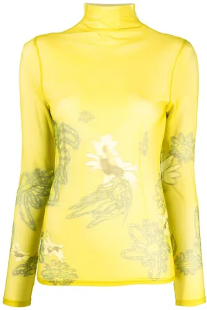 Collina Strada Lace-embroidered long-sleeve top