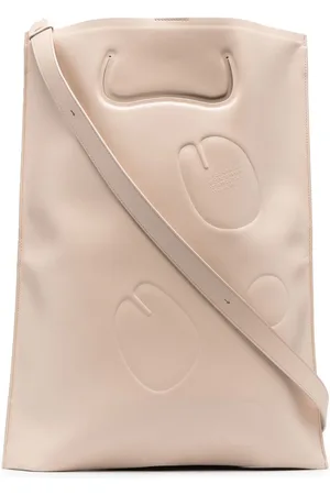 Maison Margiela Tabi flat leather tote bag