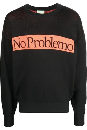 ARIES No Problemo intarsia-knit jumper
