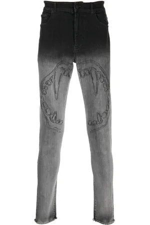 HACULLA Fang lips-print skinny jeans