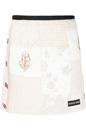 Marine Serre Boutis mini skirt