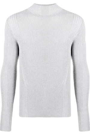 DION LEE Reflective ribbed-knit jumper
