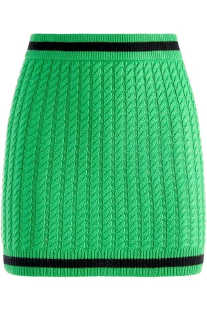 ALICE+OLIVIA Ingrid cable-knit mini skirt