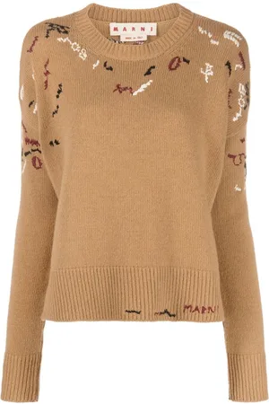 Marni Embroidered round neck jumper