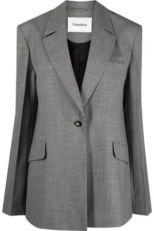 Nanushka Puppytooth oversized blazer