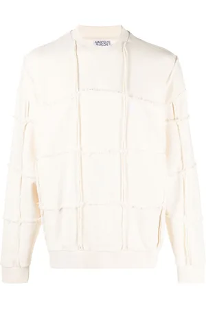 MARCELO BURLON Seam-detailing crew neck jumper