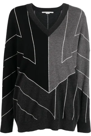 Stella McCartney Stripe-print V-neck jumper