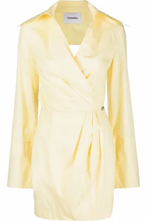 Nanushka Open-back mini wrap dress