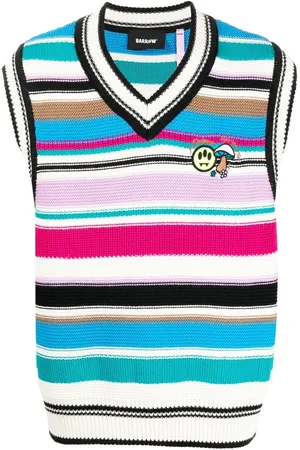BARROW Striped sleeveless jumper