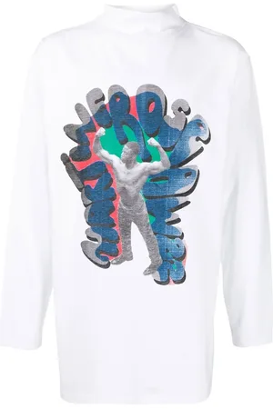 MARTINE ROSE Long-sleeve graphic T-shirt