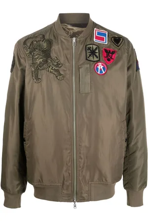 Maharishi Patch-detail reversible bomber jacket
