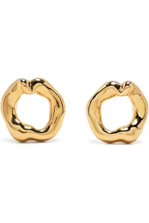 Vann Jewelry Irregular circle earrings