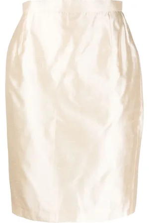 Saint Laurent 1990s high-waisted silk skirt