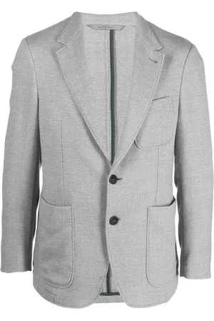 CANALI Single-breasted wool blazer
