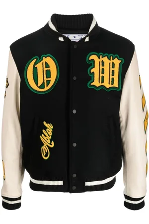 OFF-WHITE Logo-patch varsity jacket