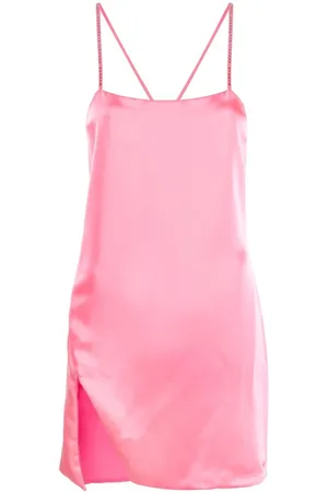 The Attico Side-slit slip mini dress