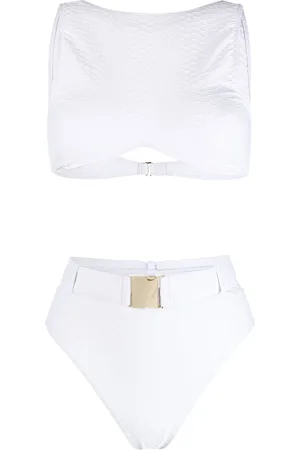 Noire Swimwear Belted high-rise bikini