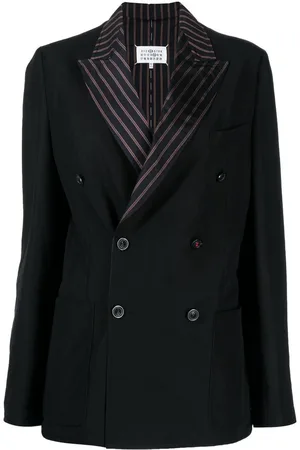 Maison Margiela Striped single-breasted blazer