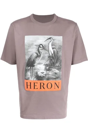 Heron Preston Heron-print cotton T-shirt