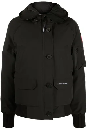 Canada Goose Logo-patch hooded down jacket