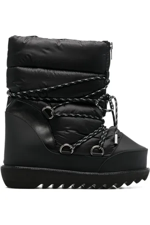 SACAI Quilted lace-up ankle boots