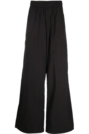 OFF-WHITE Logo patch wide-leg trousers