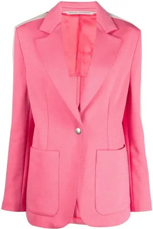 Palm Angels Single breasted stripe-trim blazer