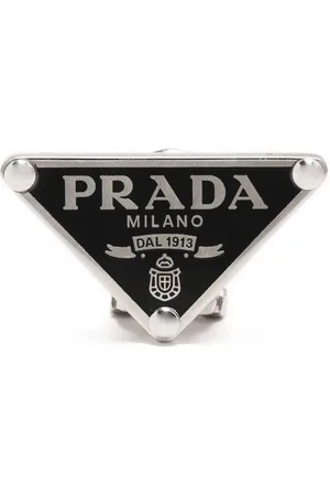 Prada Triangle-logo earring