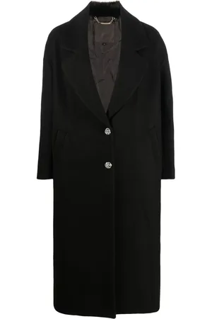 Philipp Plein Skull-print faux-fur coat