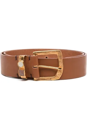 NICK FOUQUET Embellished-detail leather belt