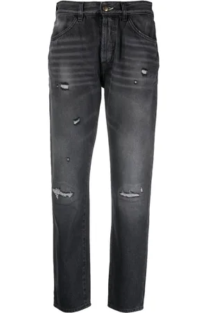 WASHINGTON DEE CEE Ripped slim-cut jeans
