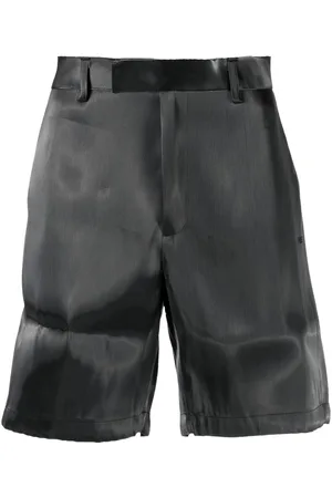 HELIOT EMIL Liquid Metal bermuda shorts