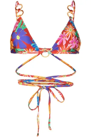 PATBO Aster wrap-tie bikini-top