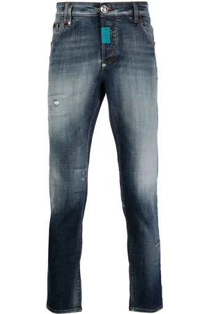 Philipp Plein Stonewashed skinny-cut jeans